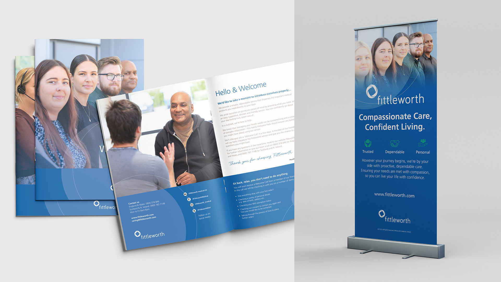 Fittleworth brochure and pull-up