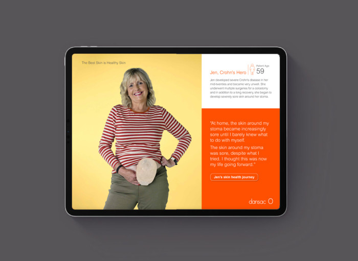 <p><strong>Dansac</strong><br />
Skin Health Patient Journey</p>